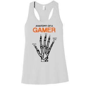 Anatomy Of Gamer Funny Gaming Women's Racerback Tank