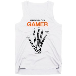 Anatomy Of Gamer Funny Gaming Tank Top