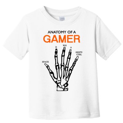 Anatomy Of Gamer Funny Gaming Toddler T-Shirt