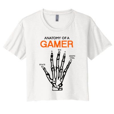 Anatomy Of Gamer Funny Gaming Crop Top