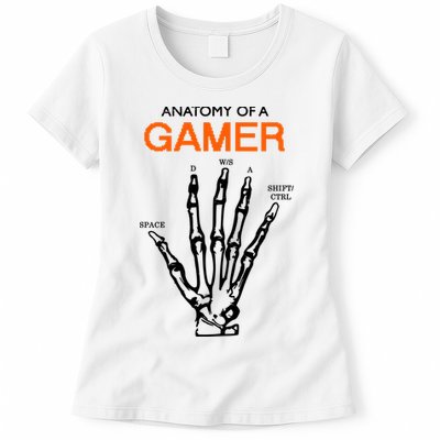 Anatomy Of Gamer Funny Gaming Womens T-Shirt