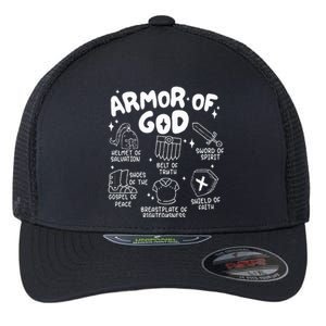 Armor Of God put on the armor of God Christian bible verses Flexfit Unipanel Trucker Cap