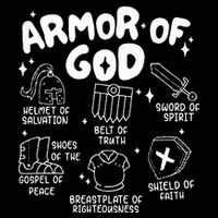 Armor Of God put on the armor of God Christian bible verses Flexfit Unipanel Trucker Cap