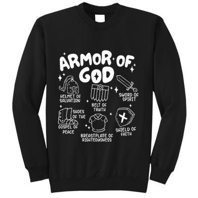 Armor Of God put on the armor of God Christian bible verses Sweatshirt