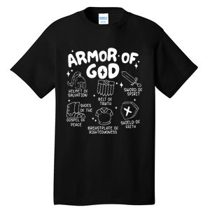 Armor Of God put on the armor of God Christian bible verses Tall T-Shirt