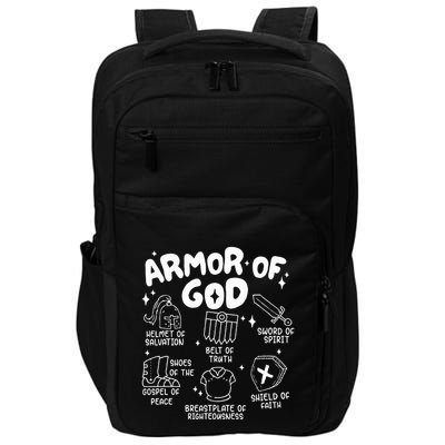 Armor Of God put on the armor of God Christian bible verses Impact Tech Backpack