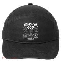 Armor Of God put on the armor of God Christian bible verses 7-Panel Snapback Hat