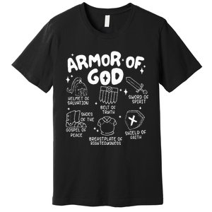 Armor Of God put on the armor of God Christian bible verses Premium T-Shirt