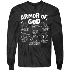 Armor Of God put on the armor of God Christian bible verses Tie-Dye Long Sleeve Shirt