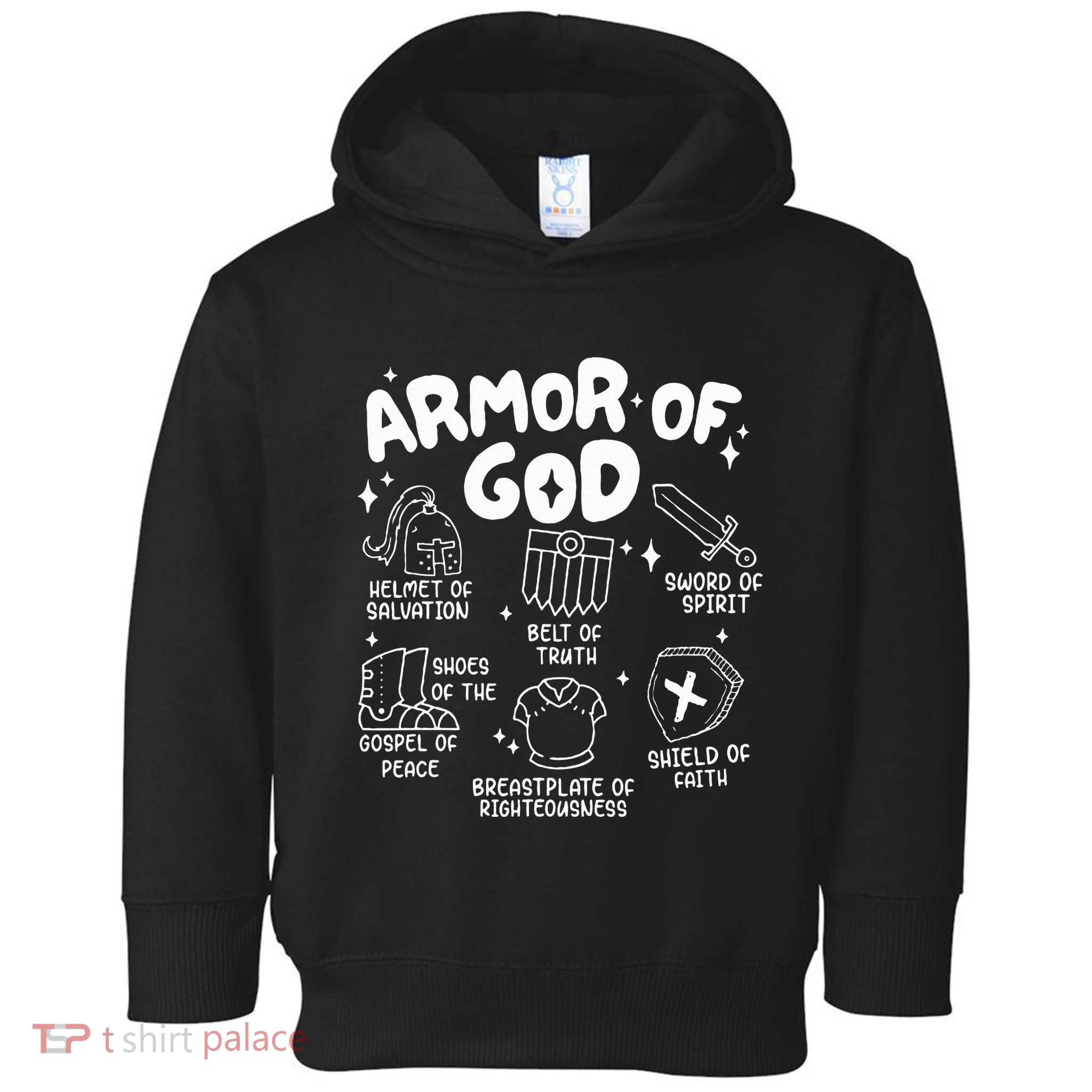 Armor Of God put on the armor of God Christian bible verses Toddler Hoodie