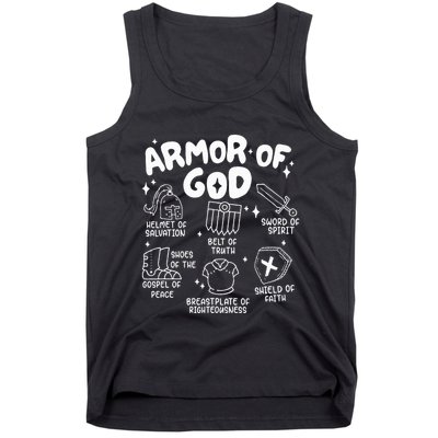 Armor Of God put on the armor of God Christian bible verses Tank Top