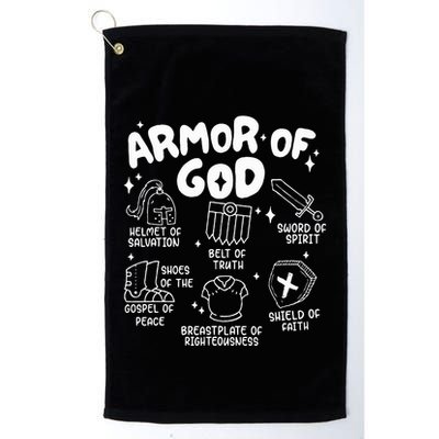 Armor Of God put on the armor of God Christian bible verses Golf Towel