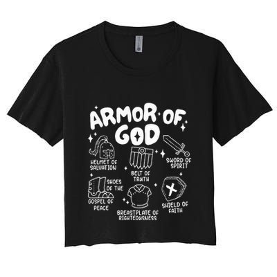 Armor Of God put on the armor of God Christian bible verses Crop Top