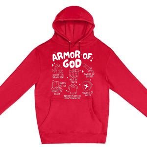 Armor Of God put on the armor of God Christian bible verses Premium Pullover Hoodie