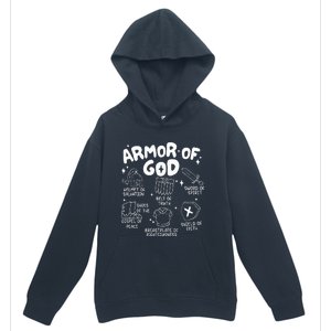 Armor Of God put on the armor of God Christian bible verses Urban Pullover Hoodie