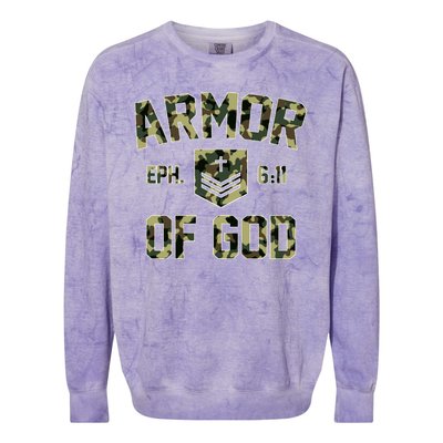 Armor Of God Military Camo Camouflage Colorblast Crewneck Sweatshirt