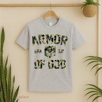 Armor Of God Military Camo Camouflage T-Shirt