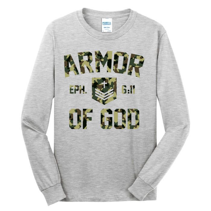 Armor Of God Military Camo Camouflage Tall Long Sleeve T-Shirt