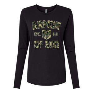 Armor Of God Military Camo Camouflage Womens Cotton Relaxed Long Sleeve T-Shirt