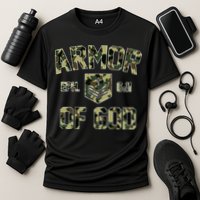 Armor Of God Military Camo Camouflage Cooling Performance Crew T-Shirt