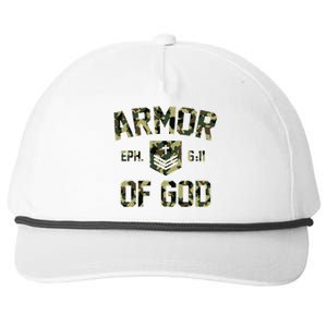 Armor Of God Military Camo Camouflage Snapback Five-Panel Rope Hat