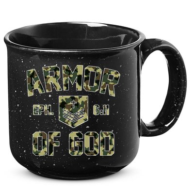 Armor Of God Military Camo Camouflage 15oz Campfire Ceramic Mug