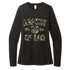 Armor Of God Military Camo Camouflage Womens CVC Long Sleeve Shirt