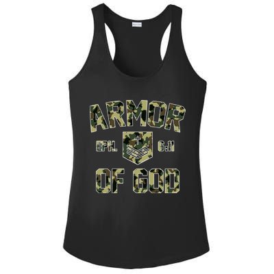 Armor Of God Military Camo Camouflage Ladies PosiCharge Competitor Racerback Tank