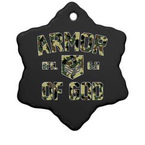 Armor Of God Military Camo Camouflage Ceramic Star Ornament