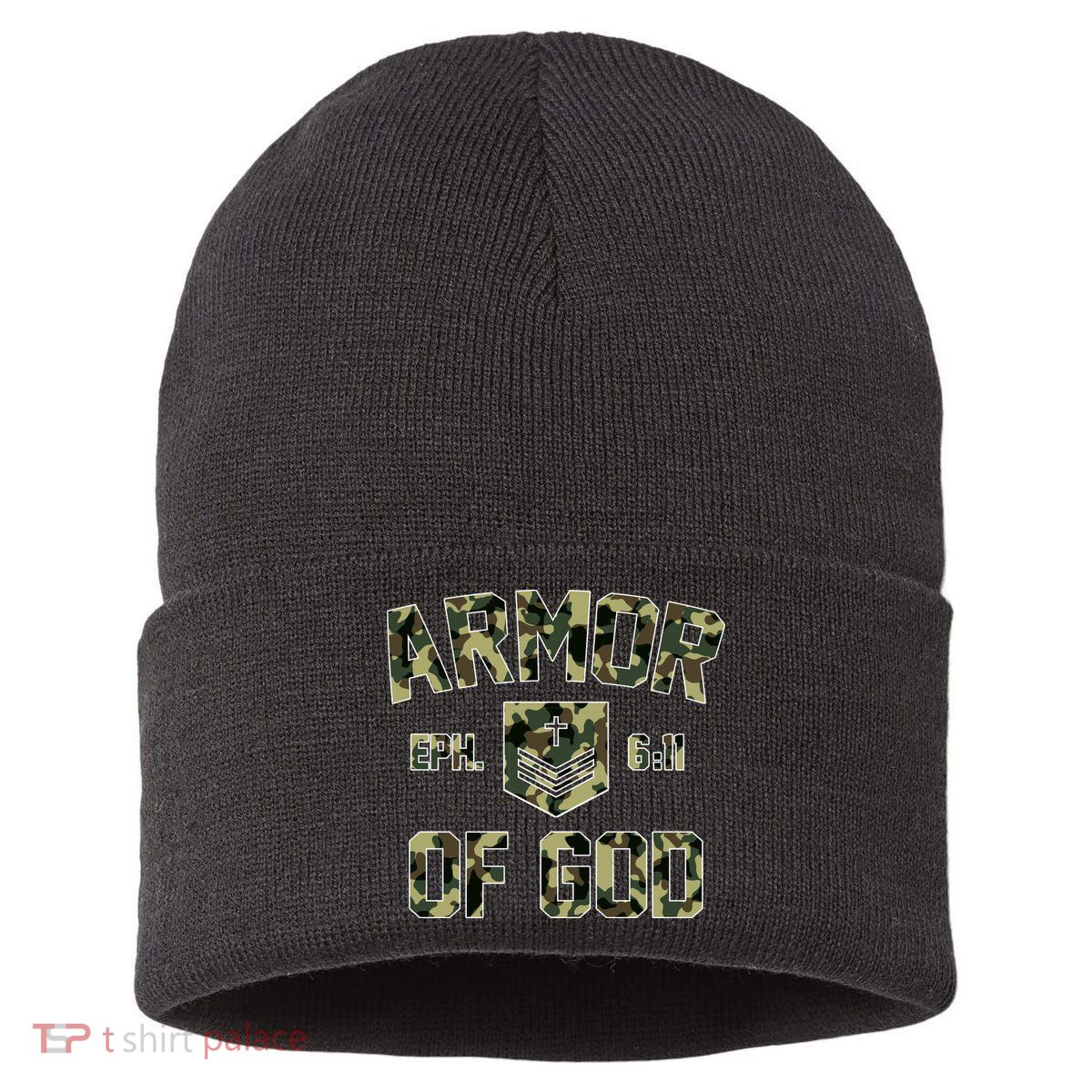 Armor Of God Military Camo Camouflage Sustainable Knit Beanie