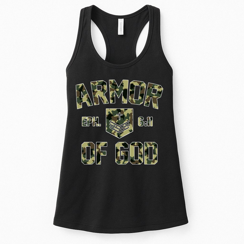 Armor Of God Military Camo Camouflage Womens Tank Top