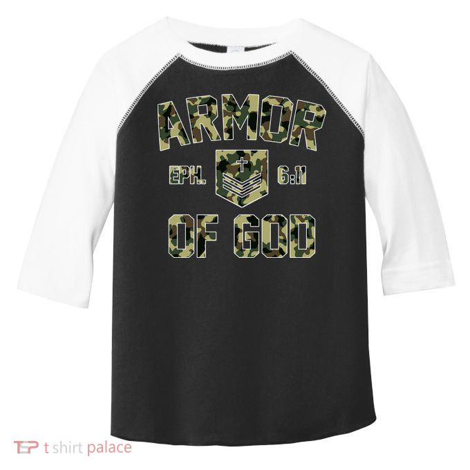 Armor Of God Military Camo Camouflage Toddler Fine Jersey T-Shirt