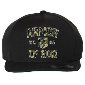 Armor Of God Military Camo Camouflage Wool Snapback Cap