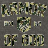 Armor Of God Military Camo Camouflage Cotton Canvas Backpack