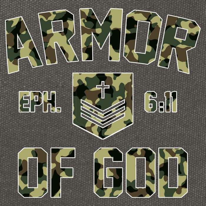 Armor Of God Military Camo Camouflage Cotton Canvas Backpack