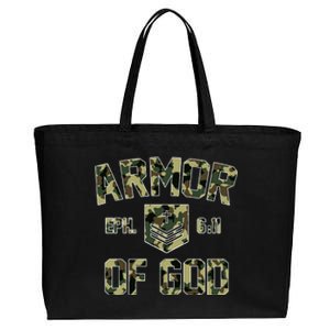 Armor Of God Military Camo Camouflage Cotton Canvas Jumbo Tote