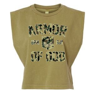 Armor Of God Military Camo Camouflage Garment-Dyed Women's Muscle Tee