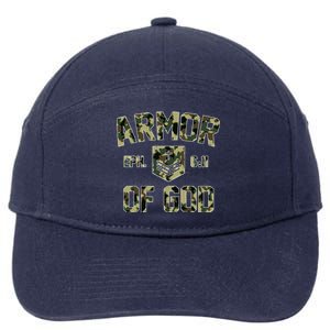 Armor Of God Military Camo Camouflage 7-Panel Snapback Hat