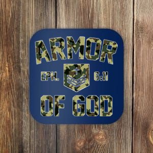 Armor Of God Military Camo Camouflage Coaster