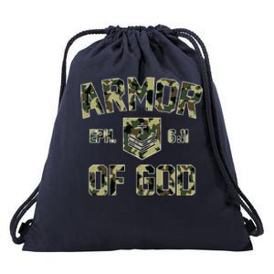 Armor Of God Military Camo Camouflage Drawstring Bag