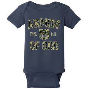 Armor Of God Military Camo Camouflage Baby Bodysuit