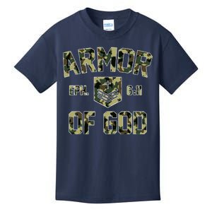 Armor Of God Military Camo Camouflage Kids T-Shirt