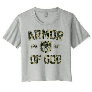 Armor Of God Military Camo Camouflage Women's Crop Top Tee