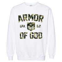 Armor Of God Military Camo Camouflage Garment-Dyed Sweatshirt