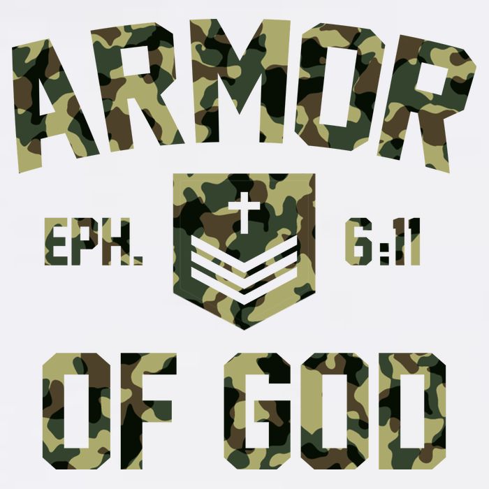 Armor Of God Military Camo Camouflage Garment-Dyed Sweatshirt