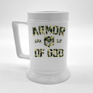 Armor Of God Military Camo Camouflage Beer Stein