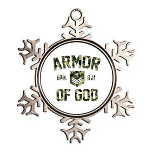 Armor Of God Military Camo Camouflage Metallic Star Ornament