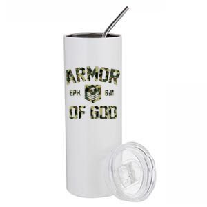 Armor Of God Military Camo Camouflage Stainless Steel Tumbler