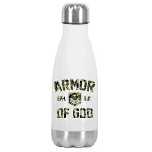 Armor Of God Military Camo Camouflage Stainless Steel Insulated Water Bottle