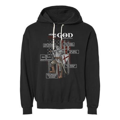 Armor Of God Ephesians 6 10 18 Bible Verse Garment-Dyed Fleece Hoodie